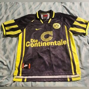 BORUSSIA DORTMUND‎ 1996-1997 Die Continentale Vintage Soccer Jersey Men's Medium